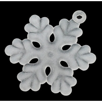 Акрилова підвіска "Сніжинка", 33х26 мм, 1 шт
