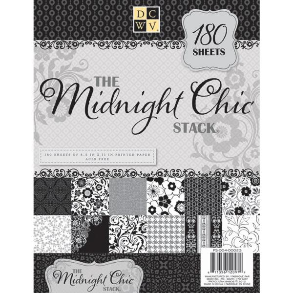 Набір паперу Midnight Chic 28х21 см 60 аркушів від DCWV