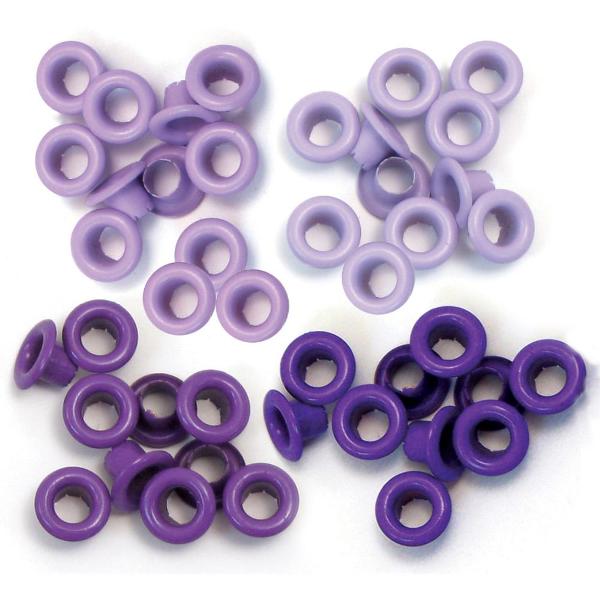 Люверси Standard Eyelets Purple фіолетового кольору 60 шт від We R Memory Keepers