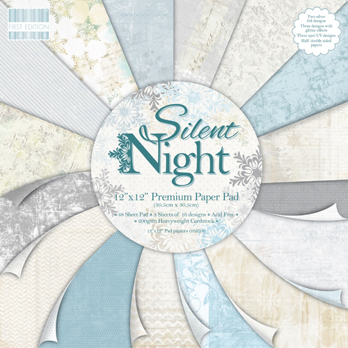 Набір паперу Silent Night 30х30 см, 16 аркушів, First Edition