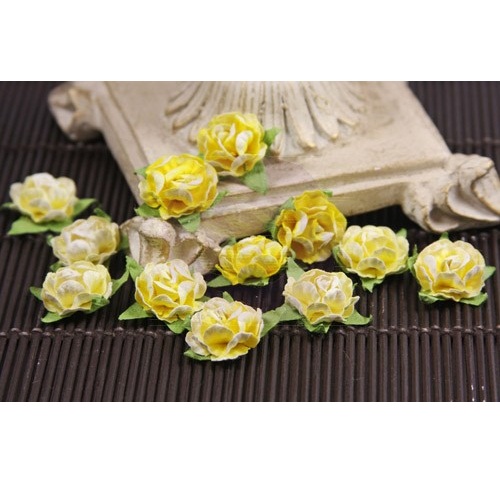 Набір трояндочок в жовтих тонах Cameo Roses 12 шт від Prima