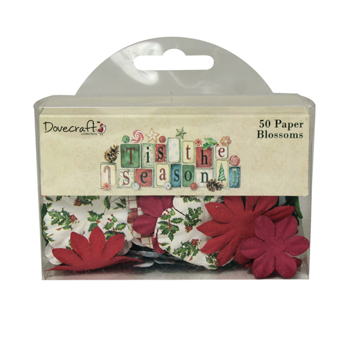 Набір квіточок 'Tis The Season 50 шт від компанії Dovecraft