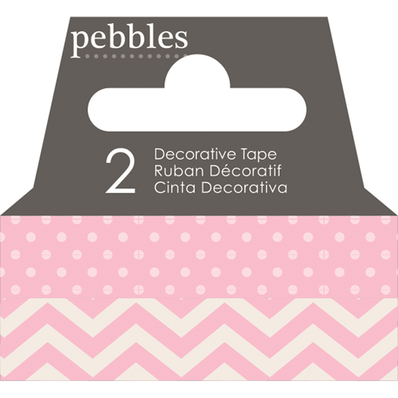 Бумажный скотч Basics Peony 19 метров от компании Pebbles