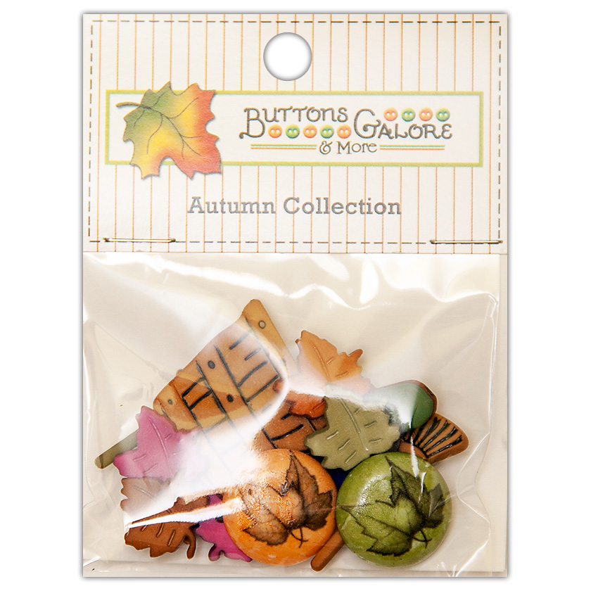 Набір гудзичків Raking Leaves від компанії Buttons Galore