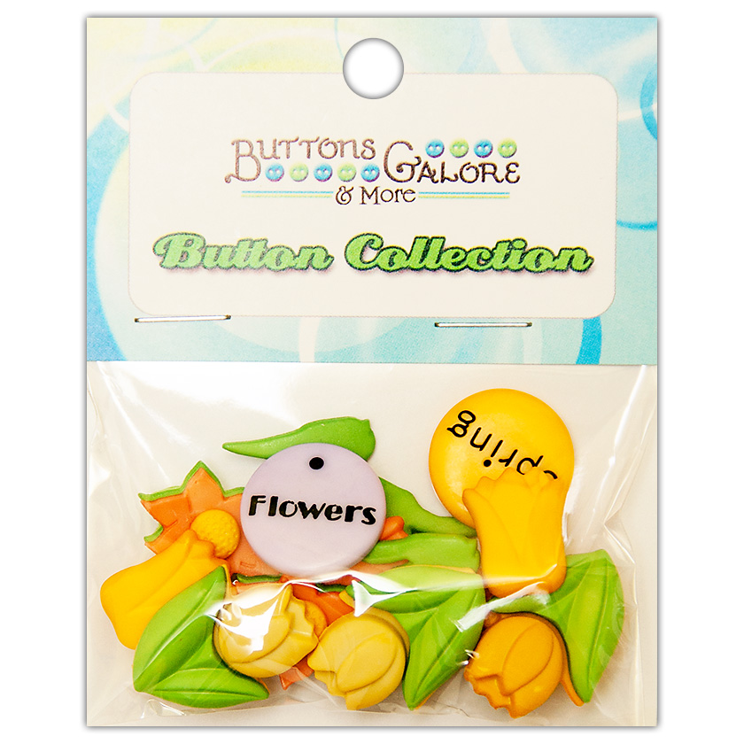 Набір гудзичків May Flowers від компанії Buttons Galore