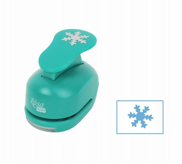 Фігурний дирокол, Сніжинка №1, 2,5 см, ROSA TALENT