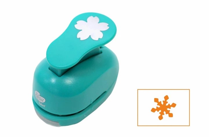 Фігурний дирокол, Сніжинка, 2,5 см, ROSA TALENT