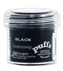 Флок для ембоссінга Black Embossing Puffs від Ranger