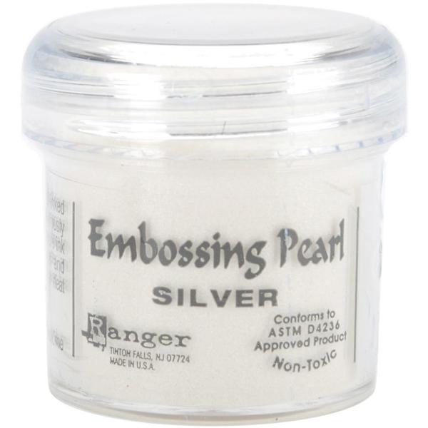 Пудра для ембоссінга з ефектом перламутру Embossing Pearls - Silver Pearl від Ranger