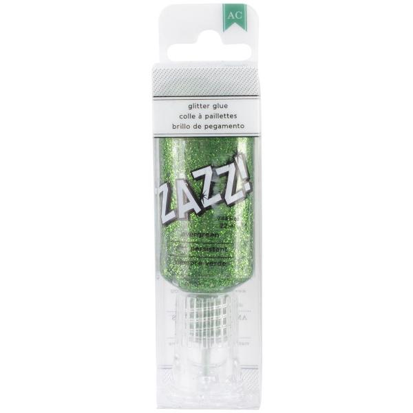 Клей з глітером Zazz! Glitter Glue Evergreen від American Crafts