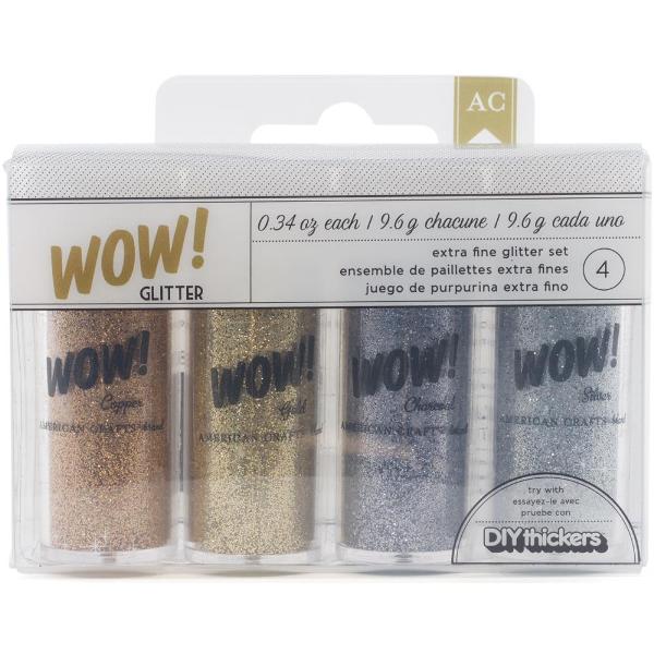 Набір Гліттера Wow Glitter 4 шт від American Crafts