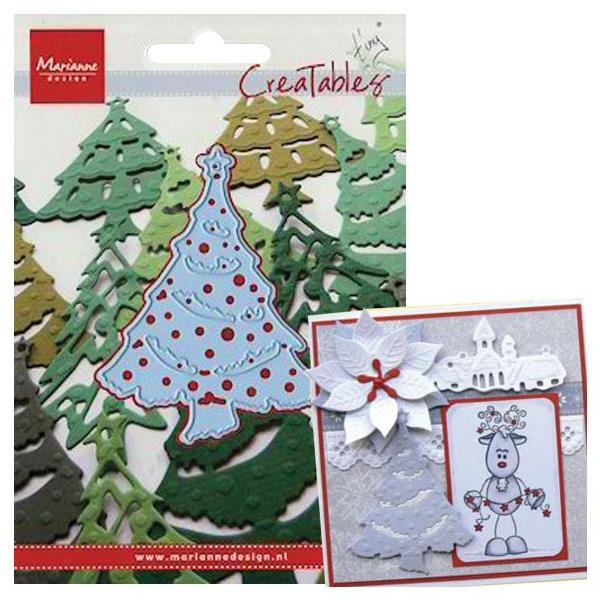 Ніж для тиснення і вирізання Christmas Tree, 16х11 см від Marianne Designs