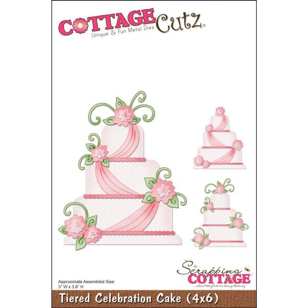 Нож для вырезания Tiered Celebration Cake от CottageCutz
