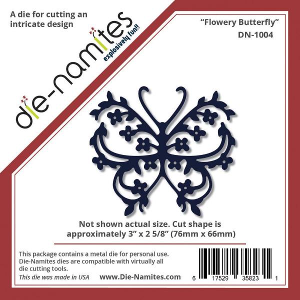 Ніж для вирізання Flowery Butterfly від компанії Die-Namites