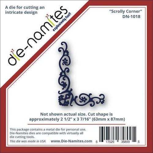 Ніж для вирізання Scrolly Corner від компанії Die-Namites
