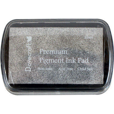 Подушечка з фарбою для Штампінг Pigment Ink Pads - Silver від Dovecraft
