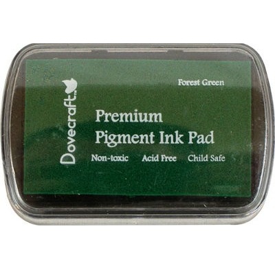 Подушечка с краской для штампинга Pigment Ink Pads - Forest Green от Dovecraft