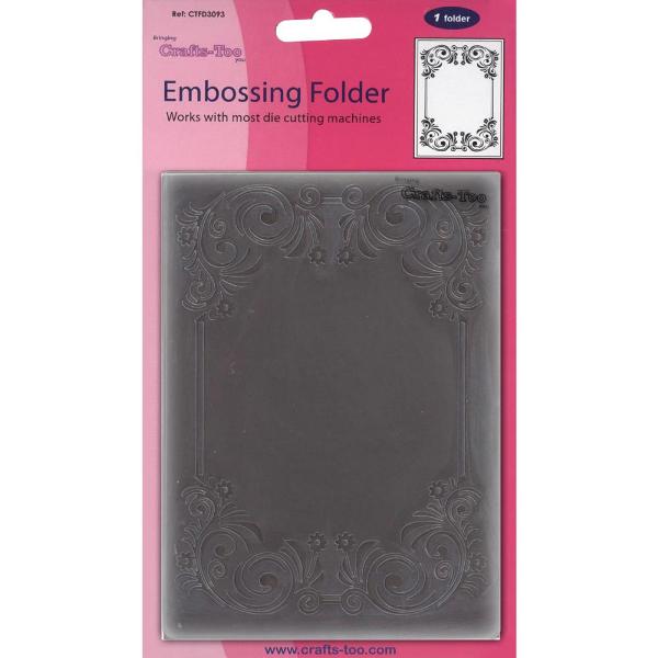 Папка для тиснення Floral Frame від компанії Crafts-Too