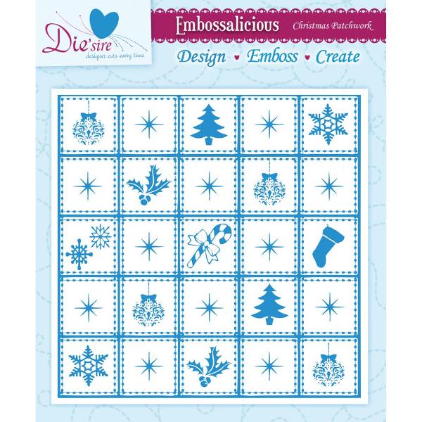 Папка для тиснення Christmas Patchwork від Crafter's Companion