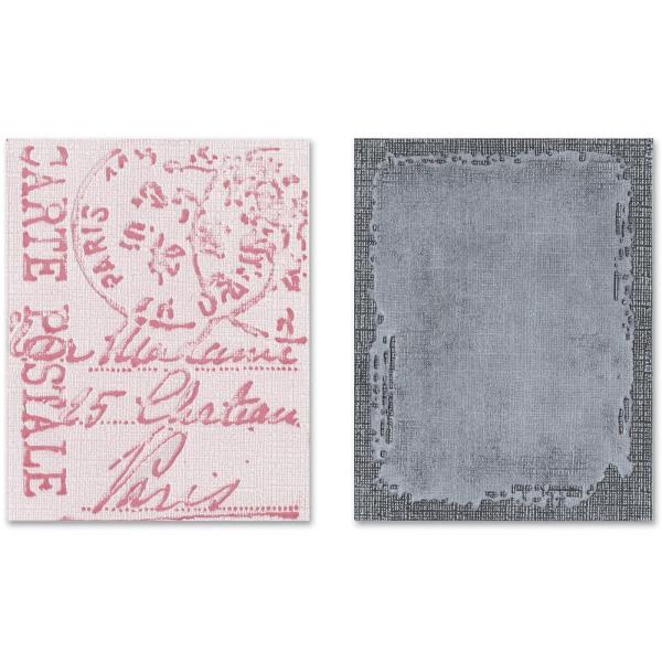 Папки для тиснения Distressed Frame & Postal от Tim Holtz