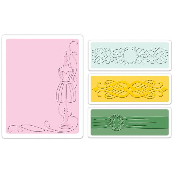 Папки для тиснения Dress Forms With Borders от Tim Holtz