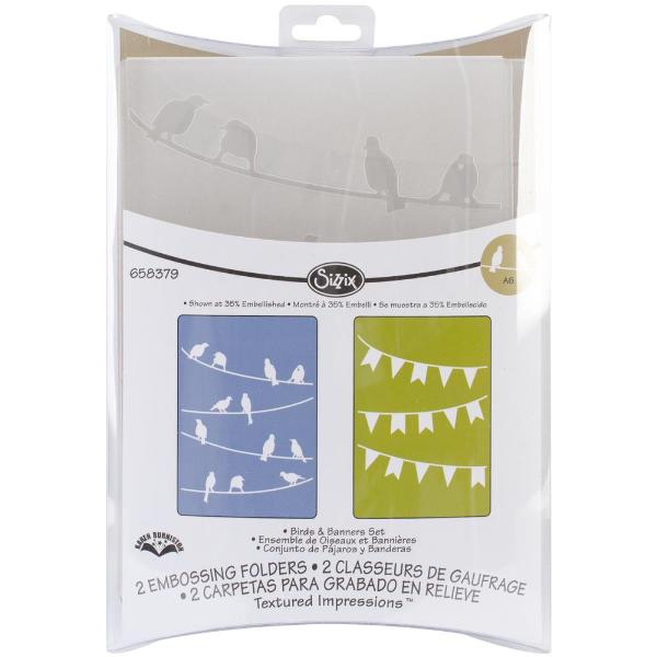 Папки для тиснення Birds & Banners від Tim Holtz