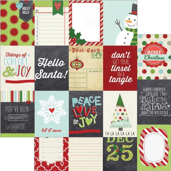 Бумага двусторонняя для скрапбукинга "Journaling Cards" 30х30 см от компании Simple Stories