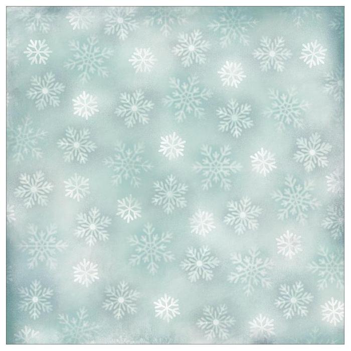 Односторонній папір Falling Snowflakes 30х30 см від Karen Foster