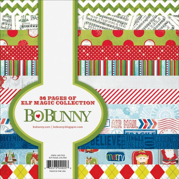 Набор бумаги Elf Magic 15х15 см 12 листов от Bo-Bunny