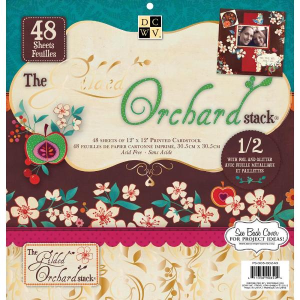 Набор бумаги The Gilded Orchard 30х30 см 24 листа от DCWV