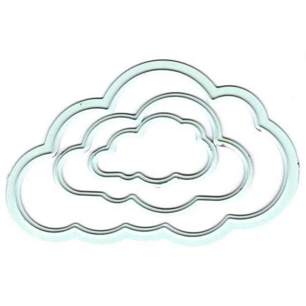 Ніж для тиснення і вирізання Clouds, розмір ножа 5х3 см від Joy! Crafts