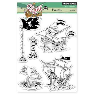 Набір акрилових штампів Pirates 17х13 см, Penny Black