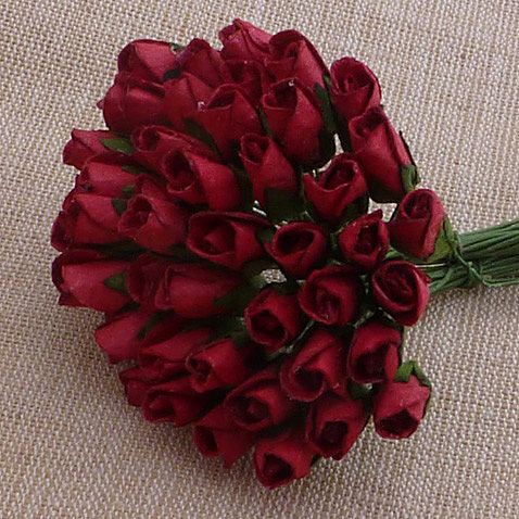 Набір бутонів троянд Deep Red, 10 шт, 6 мм