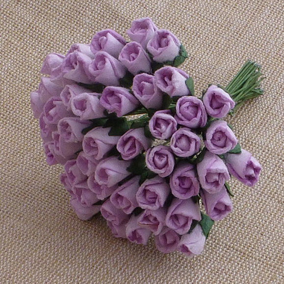 Набір бутонів троянд Lilac, 10 шт, 6 мм