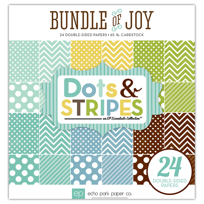Набір паперу Bundle Of Joy Boy 15х15 см 12 аркушів від Echo Park