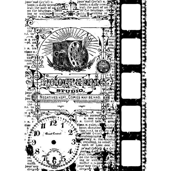 Резиновый штамп Photograph 6х9 см, Tim Holtz