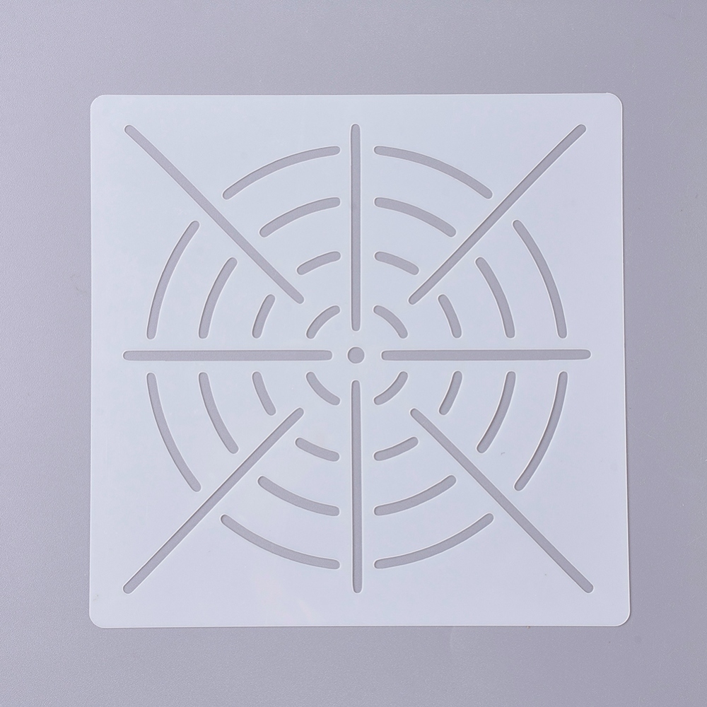 Трафарет многоразовый, Для создания кругов, 13x13x0,02 см
