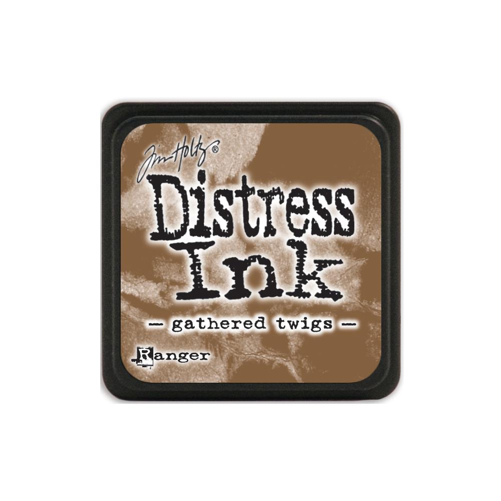 Мини подушечка с чернилами для штампинга Distress Gathered Twigs, 2,5 см, Tim Holtz