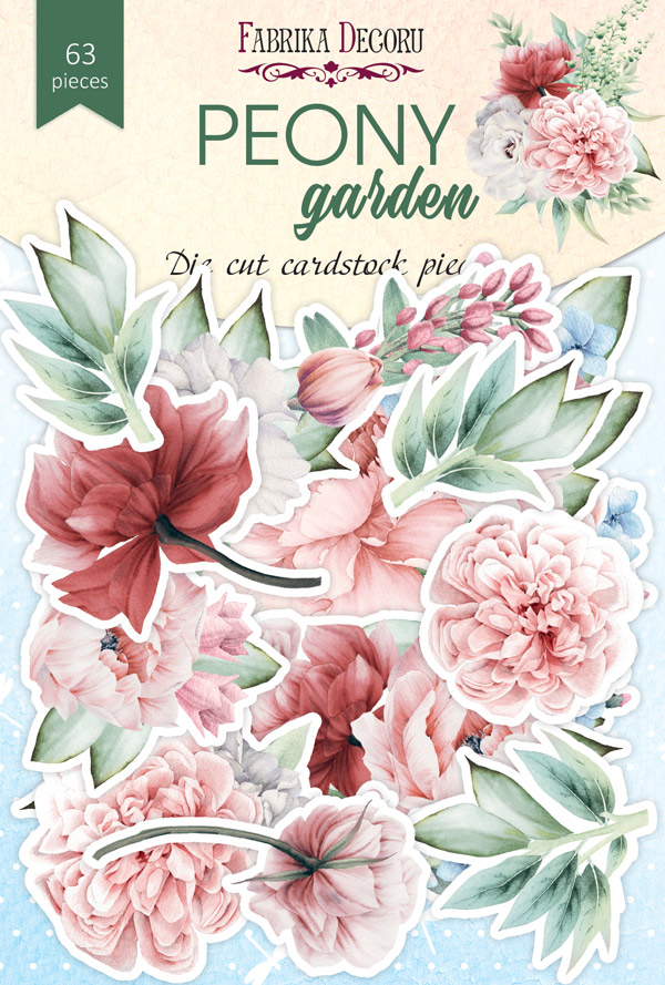 Набор высечек, Peony garden, 63 шт, Фабрика Декора