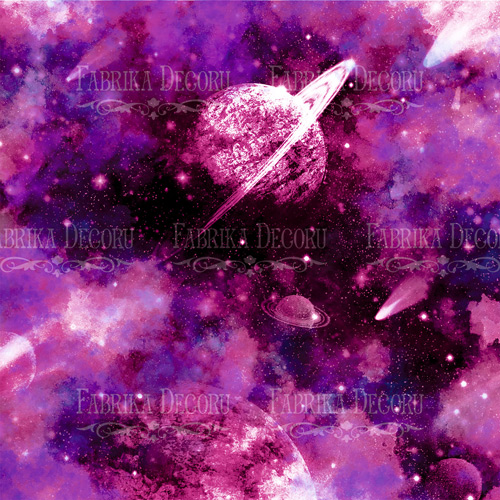 Набір скраппаперу Mystical space 30,5x30,5 см 10 аркушів, Фабрика Декору