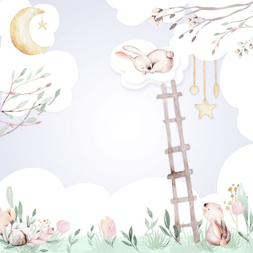 Набор скрапбумаги, Sweet bunny, 10 листов, 30,5x30,5 см, Фабрика Декора