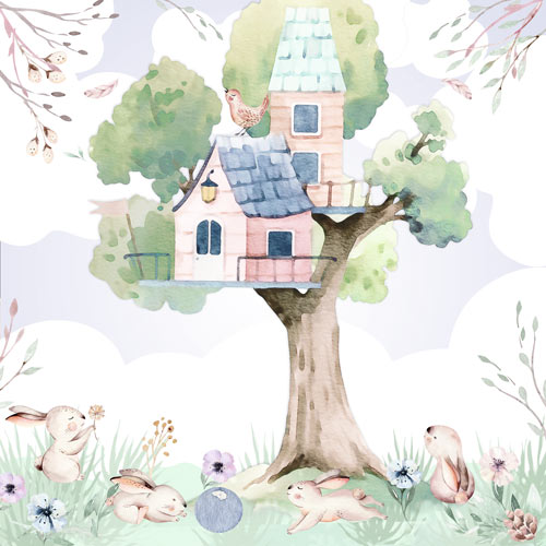 Набор скрапбумаги, Sweet bunny, 10 листов, 30,5x30,5 см, Фабрика Декора