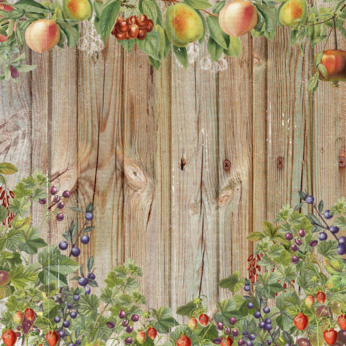 Набір скраппаперу, Summer botanical diary, 10 аркушів, 30,5x30,5 см, Фабрика Декору