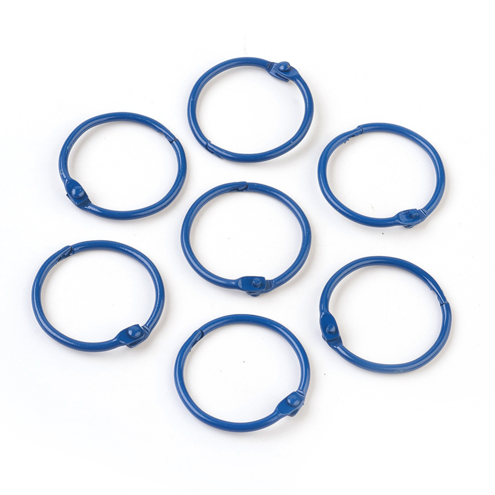 Кольцо разъемное, синий, 1 шт, 30х5 мм