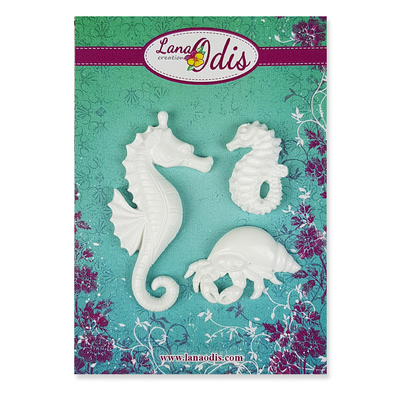 Декоративные фигурки, Морские обитатели 1, 3 шт, Lana Odis