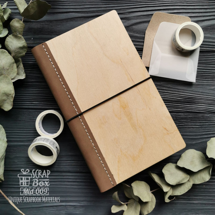 Обложка для блокота мидори Mid-009 120x210x30 мм, Scrapbox