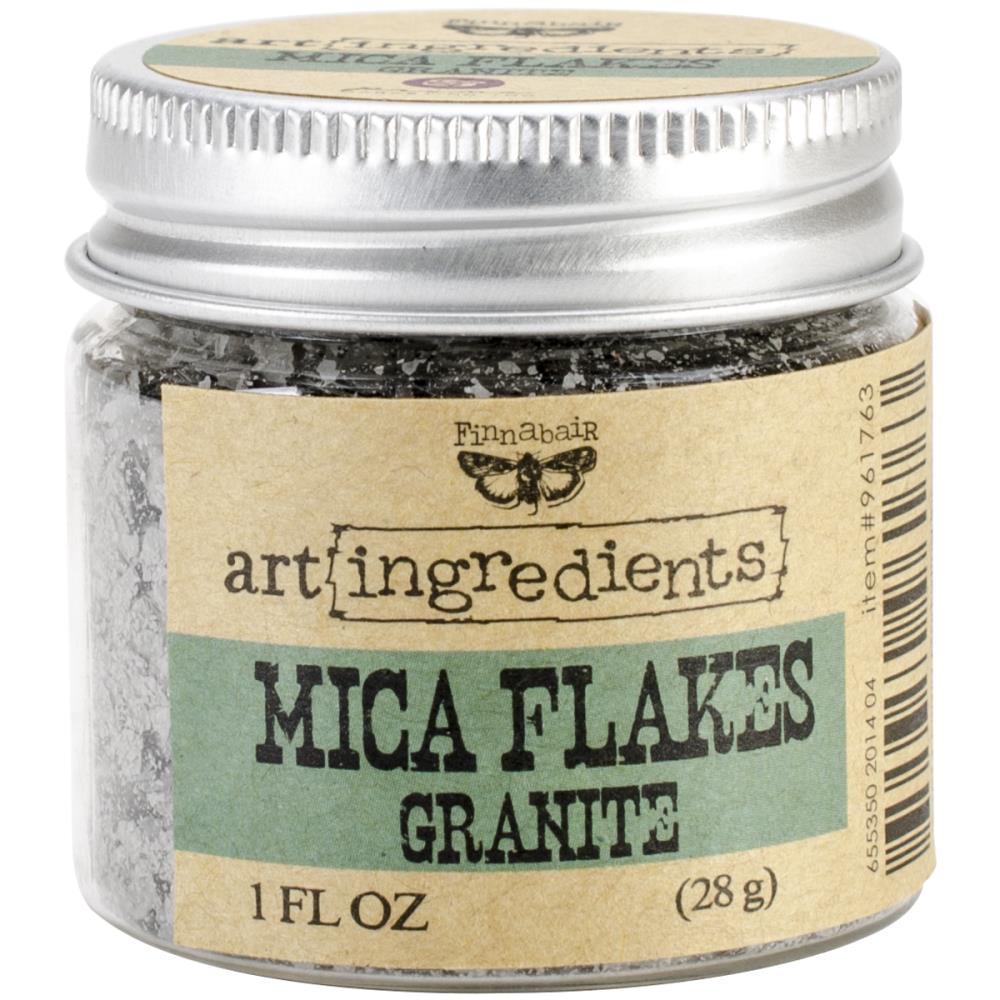 Пластівці мики (слюди) Finnabair Art Ingredients Mica Flakes Granite 28 г, Prima
