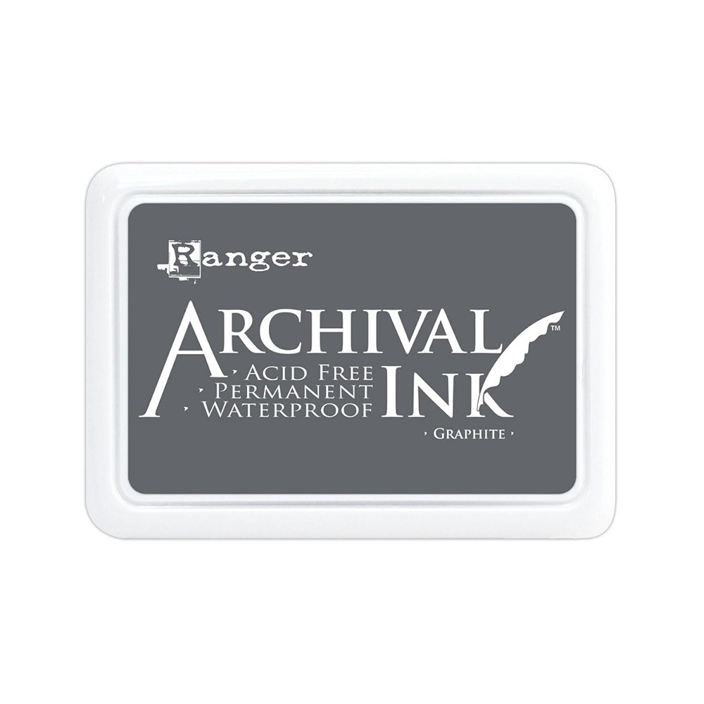 Перманентные чернила для штампинга Archival Ink Graphite, Ranger