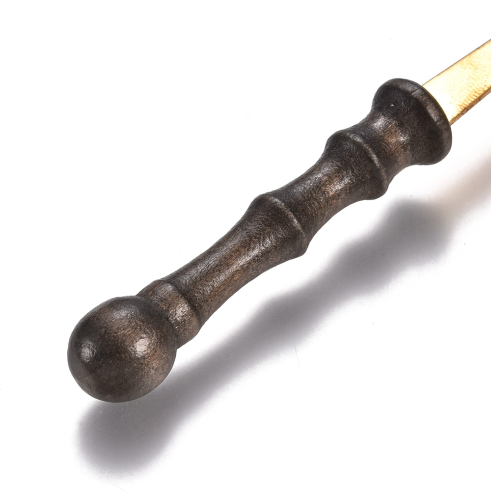 Ложка для сургучу, дерев'яна ручка, 97х25х18 мм