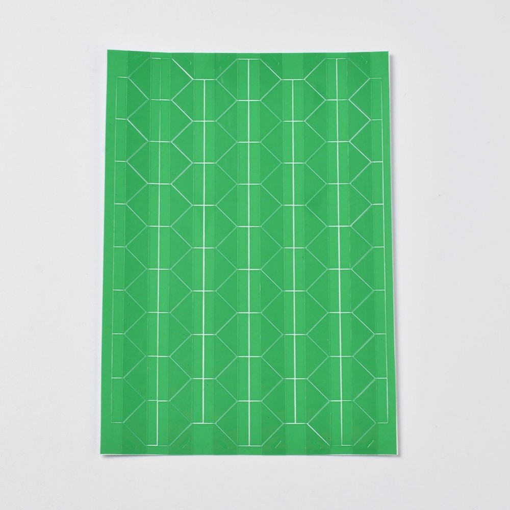 Набор уголков для фотографий, зеленый, размер уголка 12x15,5мм, ок, 102шт/лист